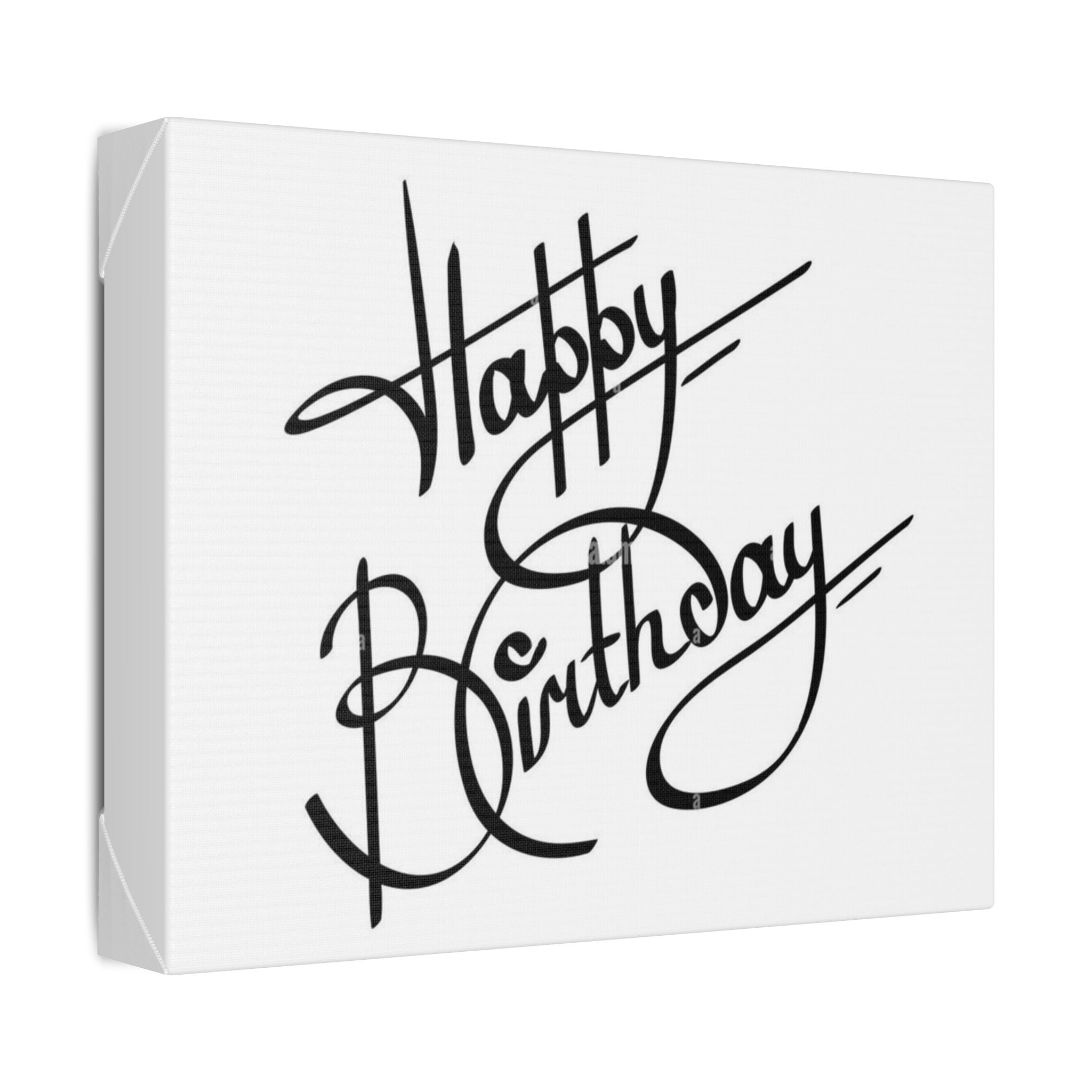 Happy Birthday Calligraphy Frame