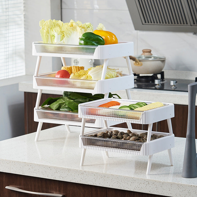 Foldable Stackable Kitchen Storage Rack
