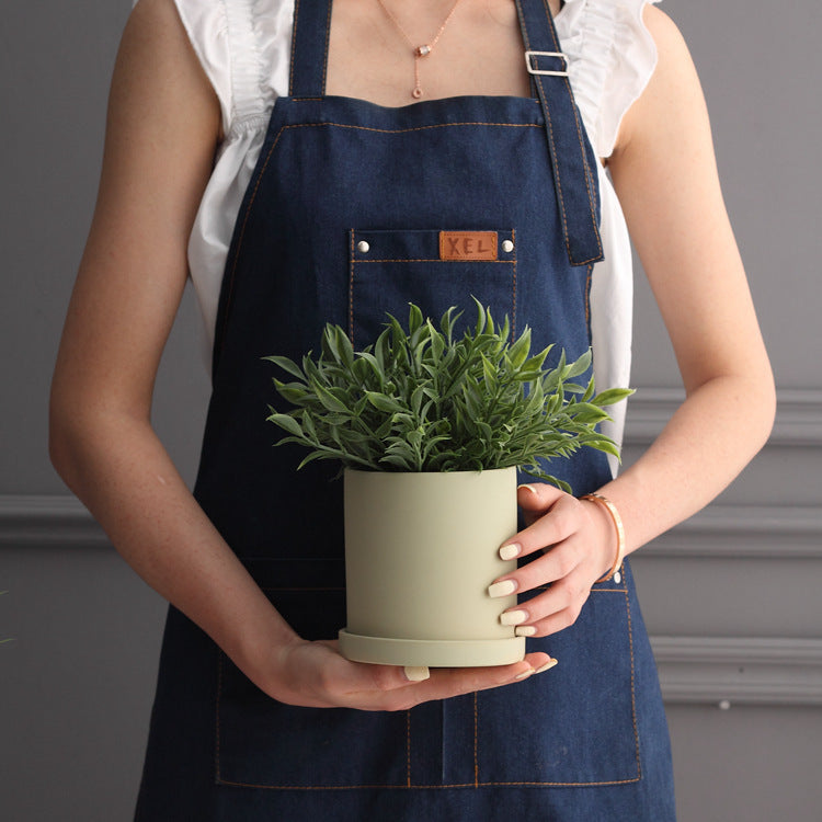 Nordic Industrial Ceramic Succulent Planter