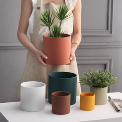 Nordic Industrial Ceramic Succulent Planter